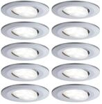 Paulmann LED-Einbauleuchte Calla &Oslash; 9 cm neutralwei&szlig; chrom matt 10er Set
