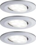 Paulmann LED Einbauleuchte Set Calla chrom matt schwenkbar &Oslash; 9 cm