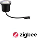 Paulmann LED-Einbauleuchte ZigBee Outdoor Plug & Shine silber dimmbar