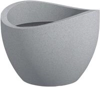 Scheurich Pflanztopf Wave Globe Serie 250 steingrau, Beton-Optik &Oslash; 50 cm