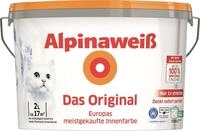 Alpinawei&szlig; Das Original Wandfarbe 2 L wei&szlig; matt