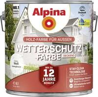 Alpina Wetterschutzfarbe 4 L wei&szlig;