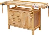 Holzmann Hobelbank WB138C inkl. 4 Bankhaken und Haltest&auml;be