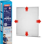 tesa Fliegenschutz-Fenster FALT 80 x 80 - 140 x 140 cm wei&szlig;/wei&szlig;