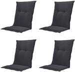Madison Niederlehner-Auflage Basic schwarz 105 x 50 cm 4er-Set