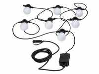 Paulmann Plug & Shine Lichterkette Outdoor weiß-schwarz 6,8 m mit 7 Lampen