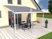 Gutta Terrassen&uuml;berdachung Basic 426x406cm wei&szlig;