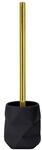 Kleine Wolke WC-B&uuml;rstenhalter Golden Crackle schwarz