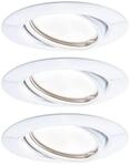 Paulmann LED-Einbauleuchte Base Coin wei&szlig; dimmbar & schwenkbar 3er Set