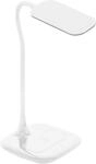 Eglo LED Tischleuchte Masserie wei&szlig; 38,5 x 16,5 cm mit QI-Charger