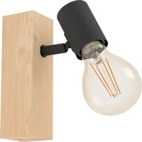 Eglo Wandlampe Townshend 3 schwarz natur E27