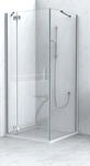 Primaster Dusch-Dreht&uuml;r links mit Seitenwand Easy-8 90 x 90 cm Klarglas