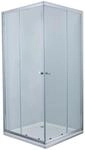 Primaster Eckdusche Easy-5 Schiebet&uuml;r 80 x 80 cm Klarglas chrom