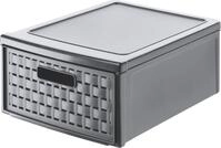 Rotho Schubladenbox Country klein, 8,3 L anthrazit