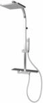 Schulte DuschMaster Rain II Square mit Thermostat+Ablage
