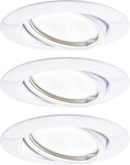 Paulmann LED Einbauleuchte Base 3er Basisset wei&szlig; &Oslash; 9 cm GU10