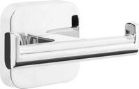 tesa Bademantelhaken doppelt Elegaant Metall, chrom, rostfrei