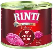 Rinti Singlefleisch Exclusive Hundenassfutter Adult getreidefrei 185 g Ziege