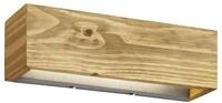 Trio Leuchten LED-Wandleuchte Brad nickel antik Holz Up- & Downlight