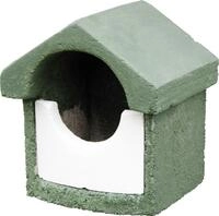 CJ Wildlife Nistkasten Holzbeton gr&uuml;n/wei&szlig; LxBxH: 15x17,4x19 cm