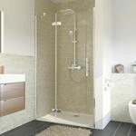 Breuer Avanta Dreht&uuml;r + Festteil Nische 90 x 200 cm alu chrom links CER+