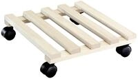 WAGNER Pflanzenroller Buche eckig 34 x 34 cm Tragkraft bis max. 150 kg