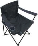 TrendLine Campingstuhl mit Armlehne schwarz