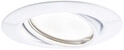 Paulmann LED Einbauleuchte Base wei&szlig; &Oslash; 9 cm schwenkbar GU10, warmwei&szlig;