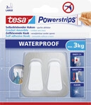 tesa Powerstrips Doppelhaken Waterproof wei&szlig;