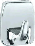 Wenko 4407030100, Wenko Universal-Haken Kunststoff, chrom, 2er-Set