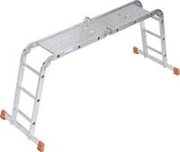Krause Aluminium-Gelenkleiter MONTO MultiMatic mit Plattform 4,40 m