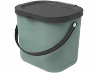 Rotho Mülltrennungssystem Albula 6 L mistletoe green Recyclingbehälter GLO655400992