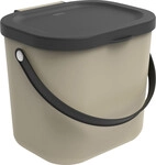 Rotho M&uuml;lltrennungssystem Albula 6 L cappuccino Recyclingbeh&auml;lter
