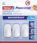 tesa Powerstrips Haken Small Waterproof rechteckig, wei&szlig;