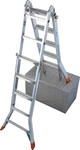 Krause Aluminium-Gelenk-Teleskopleiter MONTO TeleMatic 6,05 m