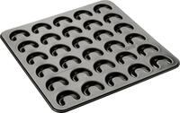 Zenker Backblech f&uuml;r Vanillekipferl klein 32 x 31 cm schwarz
