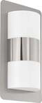 Eglo Au&szlig;en-Wandleuchte Cistierna E27 edelstahl/wei&szlig; Up- & Downlight