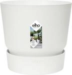 Elho &Uuml;bertopf Greenville mit integrierten Wasserbeh&auml;lter Kunststoff wei&szlig; &Oslash; 20 x
