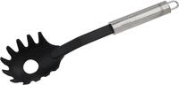 Fackelmann Spaghettil&ouml;ffel Ovalgriff schwarz 32 cm