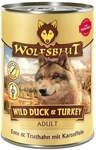 Wolfsblut Wild Duck & Turkey Hundenassfutter Adult getreidefrei 395 g Ente & Truthahn