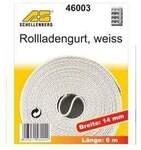 Schellenberg Rollladengurt wei&szlig; Breite 14 mm - L&auml;nge 6 m