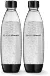 Sodastream sp&uuml;lmaschinengeeignete Kunststoffflasche FUSE 1L 2er-Set schwarz