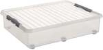 Sunware Rollerbox Q-line 60L transparent metallfarbig 80 x 50 x 20 cm