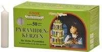 Knox Pyramidenkerzen wei&szlig; 14 x 70 mm, 50 St&uuml;ck