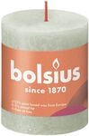 Bolsius Rustik Stumpenkerze nebliges gr&uuml;n, H&ouml;he: 8 cm, &Oslash; 6,8 cm
