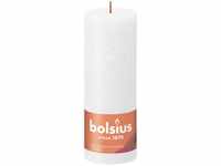 Bolsius Rustik Stumpenkerze wolkiges weiß, Höhe: 19 cm, Ø 6,8 cm GLO660209515