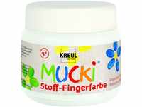 Kreul Mucki Stoff Fingerfarbe weiß 150 ml GLO663151111