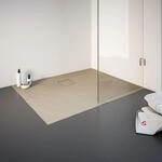 Schulte Duschwanne Steinstruktur 90 x 120 cm sand
