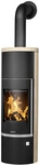 Justus Kaminofen Faro Aqua 2.0 Sandstein Stahl schwarz 8,5 kW
