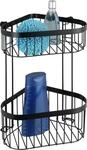 Wenko Eckregal Classic Plus Black 2 Ablagen